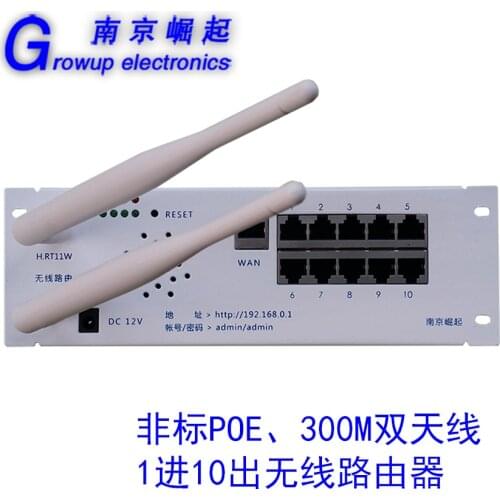 Free shipping Weak box 300M11 dual antenna WiFi port wireless router module