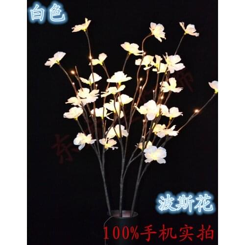 Free Shipping Blossom Cosmos flower Branch Light 39" 60LED Holiday Home Party Wedding table decoration beautiful light up flower
