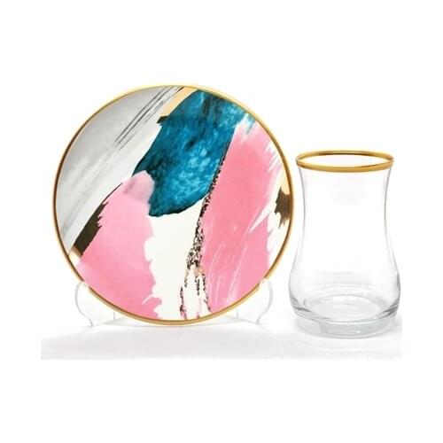 Drop Tea Set 12 pieces Watercolor