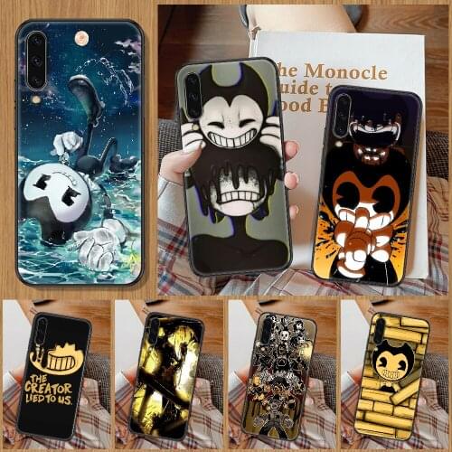 Horror game BENDY Phone Case For Samsung Galaxy A 10 12 20E 21S 30 32 40 50 51 52 70 71 72 5 6 7 2016 2018 black luxury coque 3D