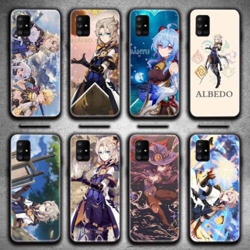 Genshin Impact Albedo Game Phone Case For Samsung Galaxy A21S A01 A11 A31 A81 A10 A20E A30 A40 A50 A70 A80 A71 A51