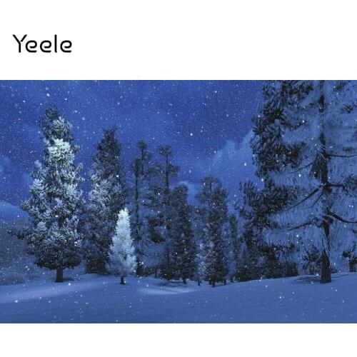 Yeele Christmas Backdrop Photocall Winter Dreamy Forest Snowflake Newborn Baby Photography Background Photophones For Photos