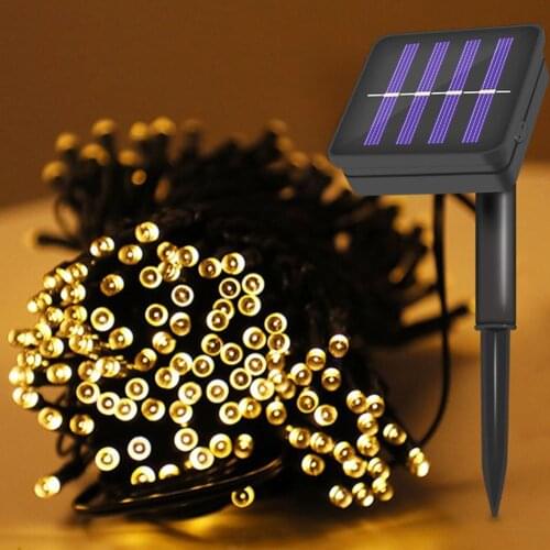 20M Outdoors Solar Jardin String Light For 8 Modes Solar Led Lamp Waterproof Garden Decoration Wedding Party Christmas Tree Home