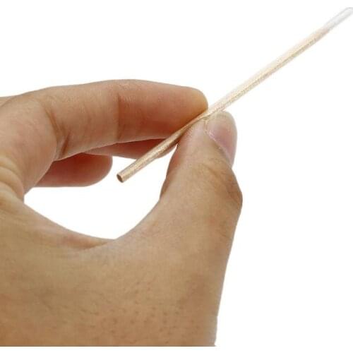100pcs Short Wood Handle Small Pointed Tip Head Cotton Makeup Microblade Cotton Swab Sticks Makeup Cotton Swabs