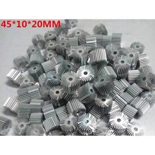 5PCS 45*10*20~90MM Round Aluminum Radiator Aluminum lamps and lanterns Accessories LED lamp bead sunflower heat sink