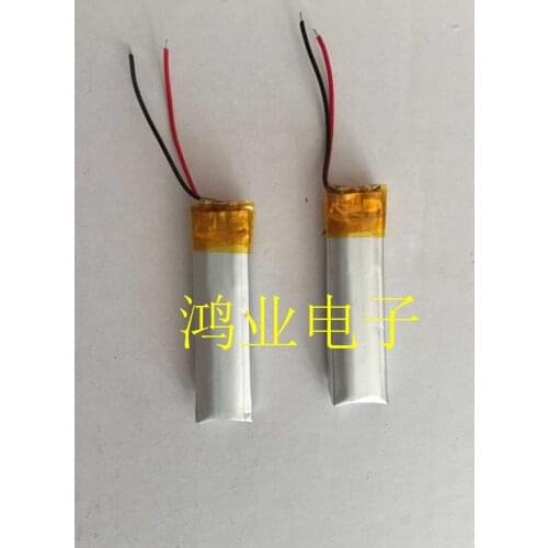 3.7V polymer lithium battery 051245P 250MAH recording pen battery Bluetooth headset battery Rechargeable Li-ion Cell