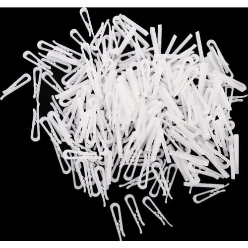 MagiDeal 200 Pieces Plastic Clip With Teeth folded shirts sleeves socks ties Clothes Pegs for Dress Shirt Garment Packaging