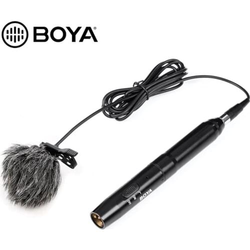 BOYA BY-M11C Microphone Professional Cardioid Condensador Lavalier Microphone For Interview Film Theater Broadcast Video Record