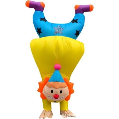 Handstand Clown Inflatable Costume Adult Funny Blowup Outfit Cosplay Party Dress Inflatable Suit Cosplay Party Dress