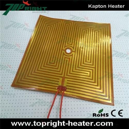 12V 400w 300x300mm polyimide film heater flexible adhesive thermo foil heater