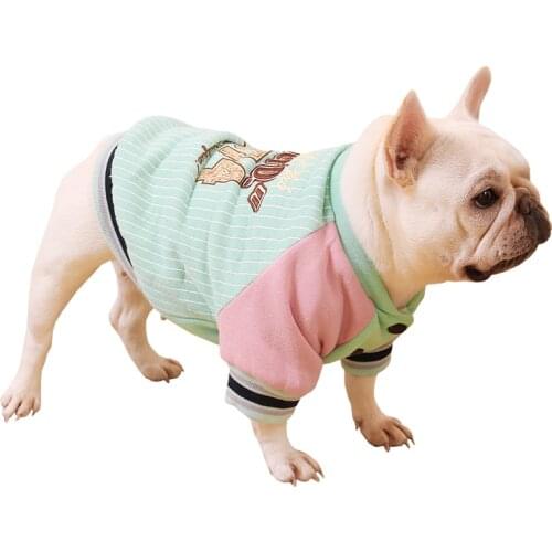 French Bulldog Clothing Winter Warm Dog Coat Hoodie Outfit Pug Dog Clothes Frenchies Dog Costume Apparel Bulldog Pet Products
