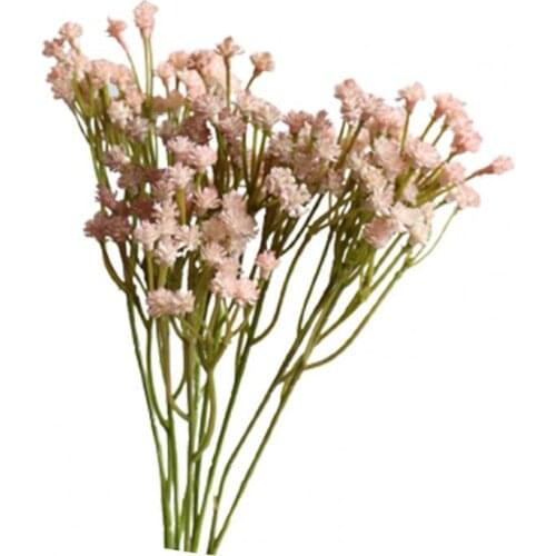 Plastic Gypsophila Flower Well Made Real Touch Clear Texture Plastic Durable Colorful Not Fade Realistic Artificial Flower Decor