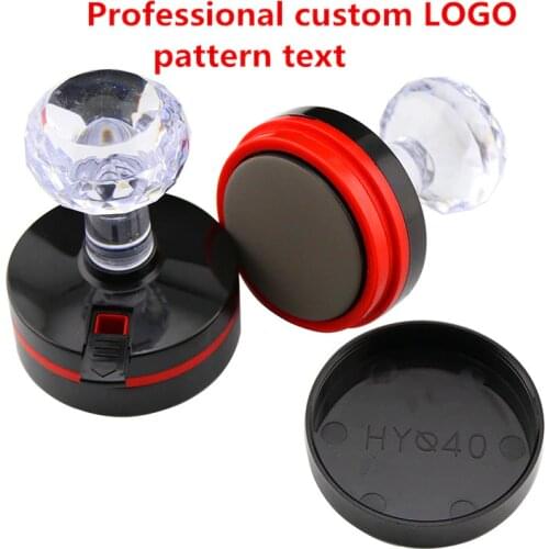 DIYPhotoSensitive Seal Auto Ink Custom Professional Rubber Stamp Custom Motto Logo Personalized Round ILOVEYOU Office supplies