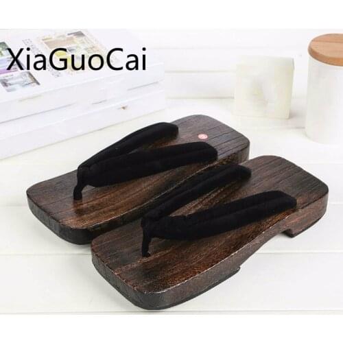 Hot Sale Summer Men Slippers Japanese Style Clogs for Male Indoor Mens Flip-flops Fashion Wool Slippers Cork Slippers
