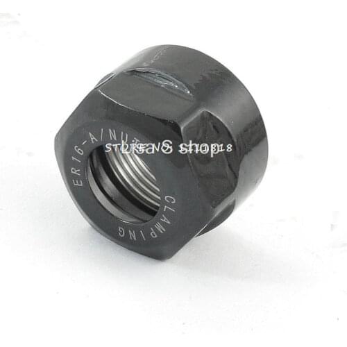 CNC Collet Chuck Repair Parts High Speed ER16 Clamping Nuts 20mm Height