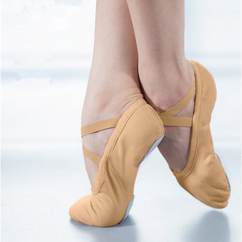 Women Soft Adult Men Children Girl Ballet Dancing Shoe Canvas Professional Slippers Split Sole Ballerina Slip On Practice Shoes
