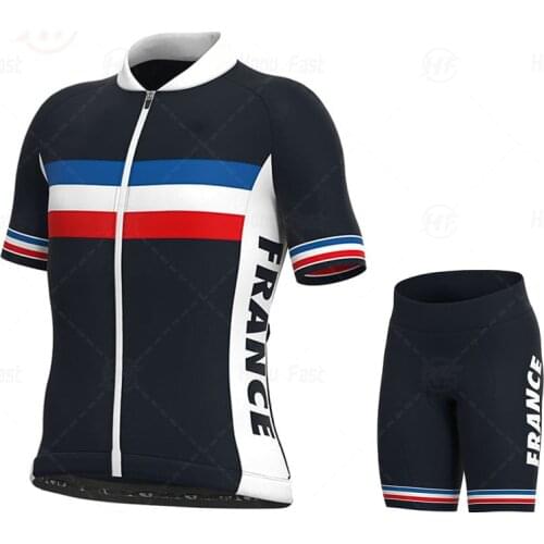 2021 Pro Cycling Jersey Breathable Bicycle Clothing Ropa Ciclismo Men Summer Quick-drying Bike Wear Clothes FRANCE JERSEY