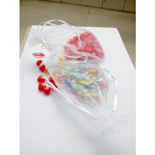 30*40cm 10pcs White Gift Bags For Jewelry/wedding/christmas/birthday/bracelets Yarn Bag With Handles Packaging Organza Bags