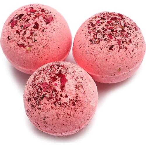 4PCS Dried flowe Bath Bombs Moisturizing Bath Salt Soap Bubble Shower Bombs Ball Body Cleaner Spa Essential Oil 100g/pcs