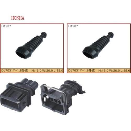 Free shipping 20 pcs 3 Pin AMP Auto Power Timer Stecker Restrictor Sensor connector 282191-1/282729-1 1-962581-1 with rubber