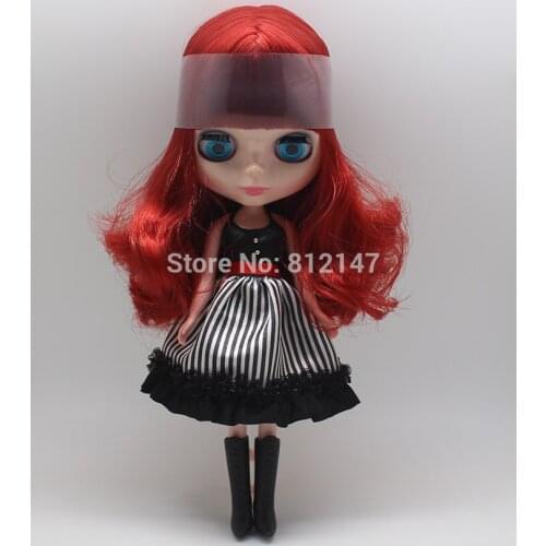 Free shipping cost Nude doll (red hair)
