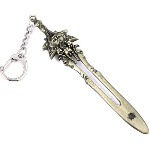 Game God Of War Kratos Weapon Blade of Olympus Sword Alloy Key Chains Keychain Keyfob Keyring Key Chain Accessories