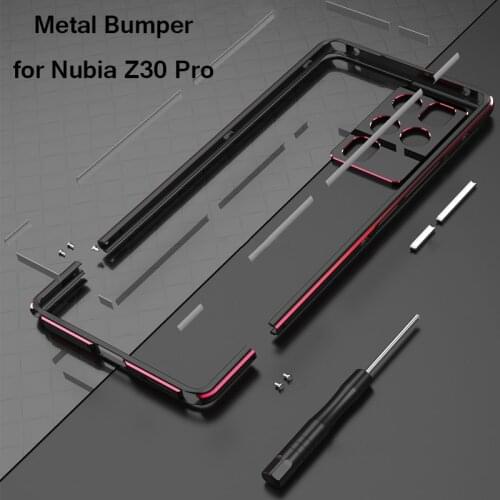 For ZTE Nubia Z30 Pro 5G Case Aluminum Metal Bumper for Nubia Z30Pro Frame Slim Cover phone case for Nubia Z 30 Pro Metal Shell