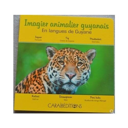 Parent Child Kids Toddler Baby French Book Animal Knowledge Early Education Enlightenment Lovely Colorful Picture Cardboard Book