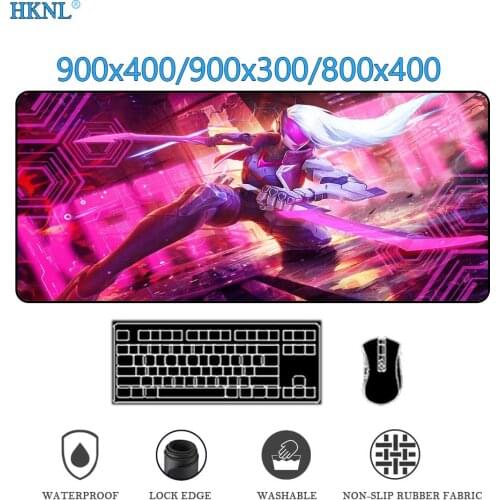 League of Legends mousepad gamer girl Anime mouse pad xxl pc accessories gaming Carpet anime mats setup deskpad slipmat900x400