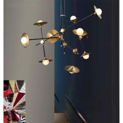 Post modern American style retro industrial creativity loudspeaker living room lamp bar Nordic European restaurant Chandelier