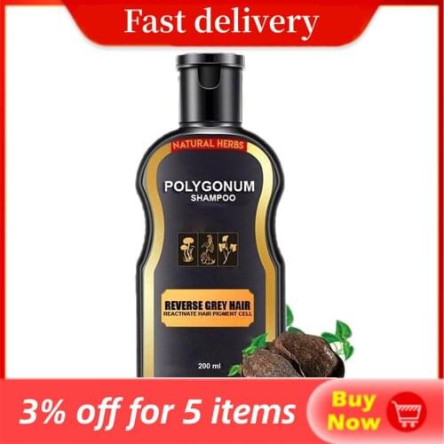 200ml Hair Loss Treatment Shampoo Hair care Shampoo Bar Ginger Hair Growth Cinnamon Anti-hair Loss Shampoo Polygonum multiflorum