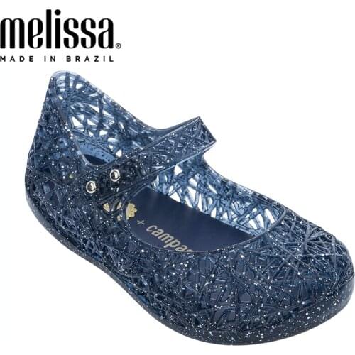 Mini Melissa Campana 7 Colors Hollow Girl Jelly Shoes Beach Sandals 2021 New Baby Shoes Melissa Sandals Kids Princess Shoes