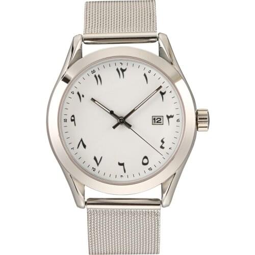 Mens Chronograph Analog Quartz Watch with Date France Design Arabic Numeral Women drop shipping available