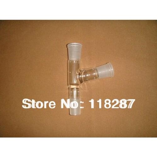NEW 3-Way Distillation Connecting Adapter with 24/29 joint,lab glassware,two Female joints and one male joint