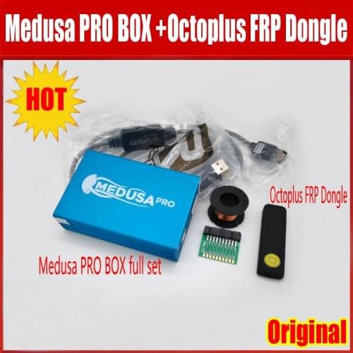 NEW ORIGINAL Medusa PRO Box Medusa Box +Octoplus frp Dongle+ JTAG Clip eMMC with Optimus cable