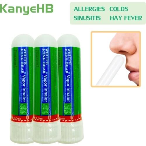 3pcs Rhinitis Mint Cream Original Natural Herbal Nasal Inhaler Refresh Runny Nose Cold Cool Ointment Aroma Essential Oils Stick