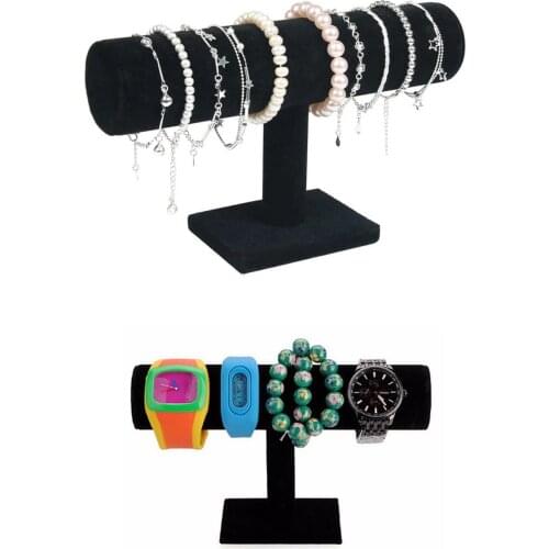 Bracelet & Watch Stand Stylish Elegant Black table top jewelry regulator elegant quality 2021