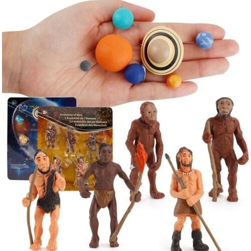 Primitive Man Solar System Planet Model Girls Boys Toys Mercury Venus Arth Mars Jupiter Ornaments Kids Learning Education Gift