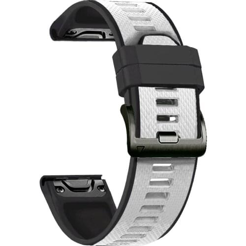 Silicone Strap For Garmin Fenix 3 HR 5 5X 6 6X Instinct Watch 22/26mm Quick Easy Fit Replace Wristband For TACTIX DELT Bracelet