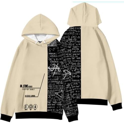 Hoodies dr.stone Cosplay Hoodie Anime Cool Print Sweatshirt Tracksuit for Men and Women Streetwear Clothes