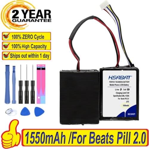 Top Brand 100% New 1550mAh J272 Battery for Beats Pill 2.0 B0513 MH812AMA-UG HYB2725221547/ICP092941SH Batteries