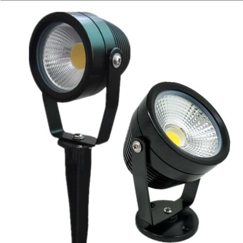 AC220V 110V Outdoor LED Garden Lawn Light 3W 5W 7W 10W 12W Landscape Lamp Spike Waterproof DC12V Path Dimmable Green Spot Lights