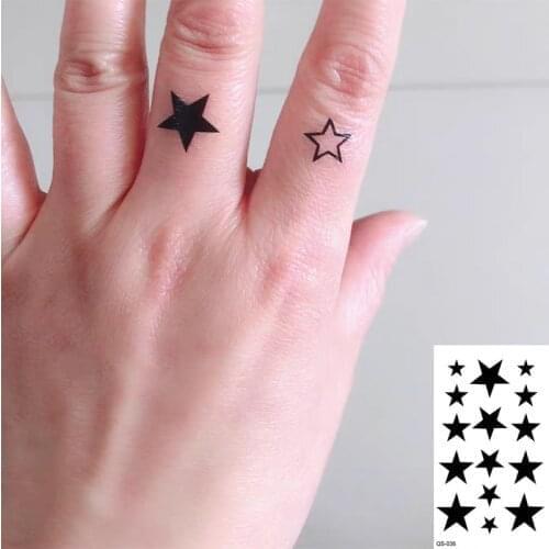 Waterproof Temporary Tattoo Stickers Little Star fake Tatto Geometric animal Flash Tatoo Hand Back Foot for Girl Women Men
