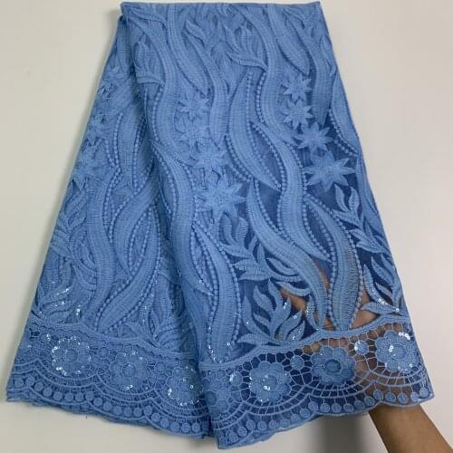 High Quality Sequins Ghana Lace Fabric African Tulle Lace Fabric France Nigerian Mesh Lace Fabric for Evening Dress Party 2020