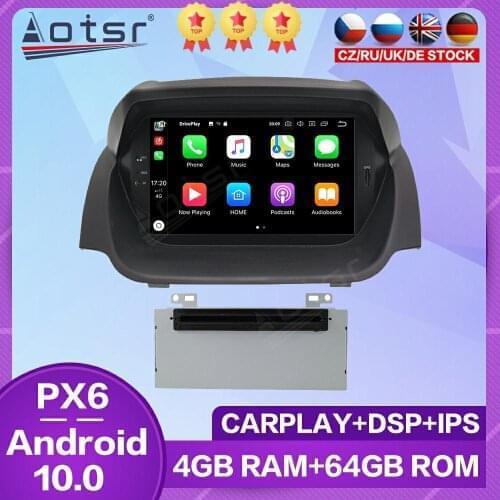 Car Radio For Ford Fiesta MK7 Android Multimedia GPS Navigation Screen DVD Video Player 2013 2014 2015 2016 Carplay Audio Stereo