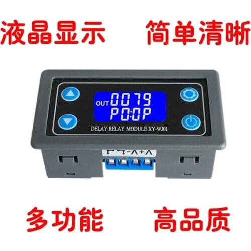 Free shiiping 1pcs XY-WJ01 Delay Relay Module With Digital LED Dual Display Cycle Timing Circuit Switch
