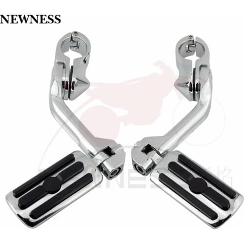 Highway Clamp 1" Foot Pegs Footrest For Harley Motorcycle 32mm 25mm 1-1/4" Footpegs Highway Footrests