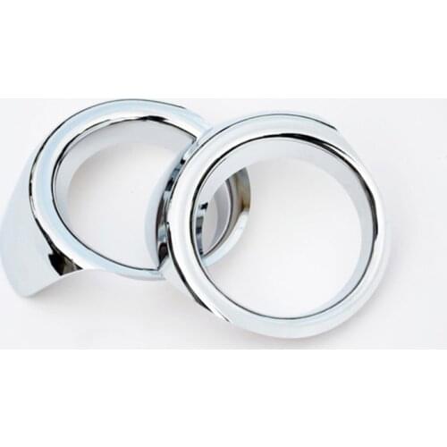 Chrome Front Fog Light Cover For Subaru XV Crosstrek 2013 2014 2015 light Lamp Molding Accessories