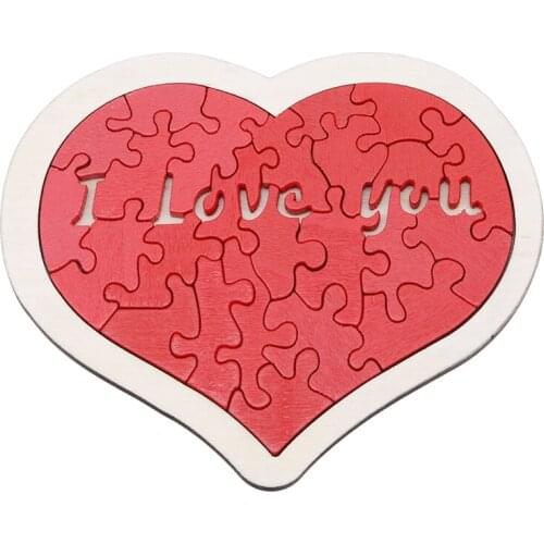 Toys For Children Heart-shaped Wooden Puzzle Animal Learning Education Developmental Training Toy Baby Puzzles Game Toy Gifts