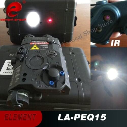 Element Airsoft PEQ 15 Flashlight Laser Hunting Tactical Red Laser Softair PEQ-15 Red Laser PEQ Airsoft Light EX276